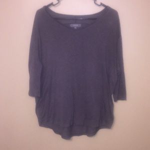 Brown 3/4 sleeve shirt